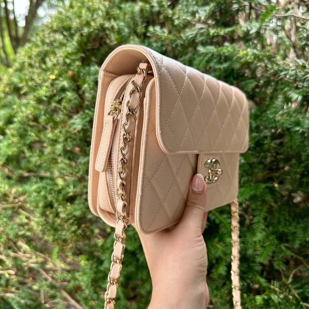 Chanel Flap Bag Quilted Caviar